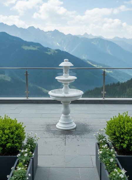 Ziarat White Stone Fountain XPFN00012 - Image 2