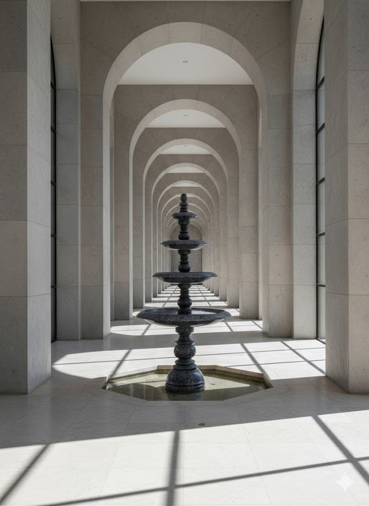 Silky Grey Stone Fountain XPFN00018