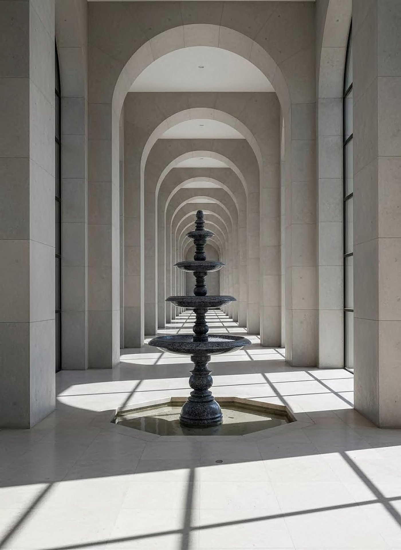 Silky Grey Stone Fountain XPFN00018