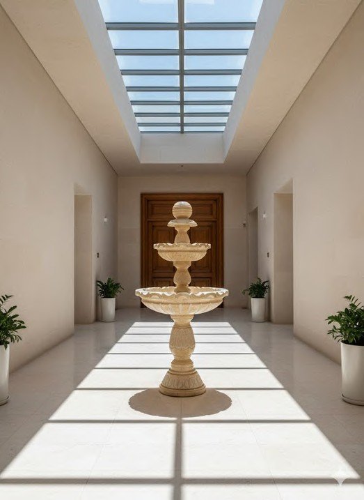 Gold Line Stone Fountain XPFN00021