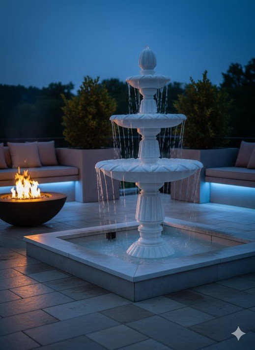 Ziarat White Stone Fountain XPFN0005 - Image 2