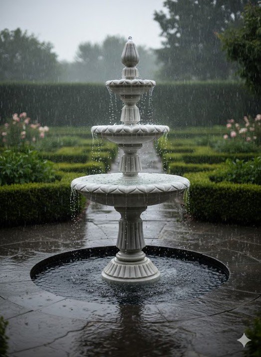 Taimoor White Stone Fountain XPFN0008