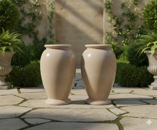 Gold Line Stone Vase XPV0001 - Image 2