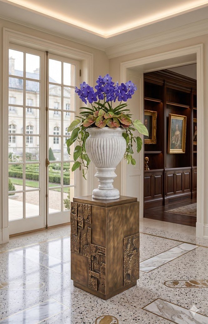 Ziarat White Urn Planter XPV0008